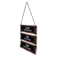Palak Saxena 'Control Yourself' Office Wall Decor - Inspirational Wooden Wall Hangings - Motivational Wall Art with Sayings for Office,Home - 12x 11 inch