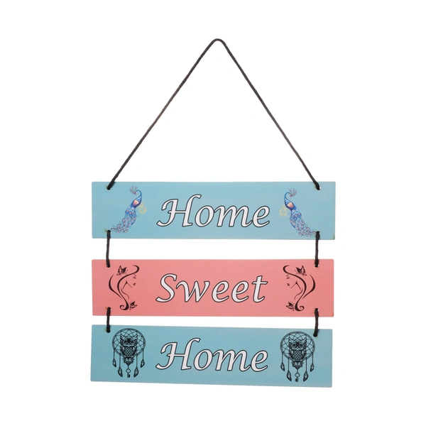 Palak  Saxena  Palak Saxena Decorative Wooden Printed Wall Hanger | Wall Decor for Living Room | Wall Hangings for Home Decoration | Bedroom Wall Decor | Wooden Wall Hangings Home.(Home Sweet Home) - 9 x 11 inches.