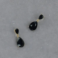  Bold & Beautiful Black Dangle Earrings – A Statement of Grace & Confidence - 3x3, Black