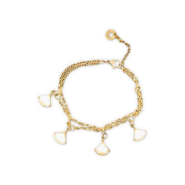 Graceful Adjustable Charm Bracelet – Stylish & Chic Wrist Jewellery for Women & Girls - Golden