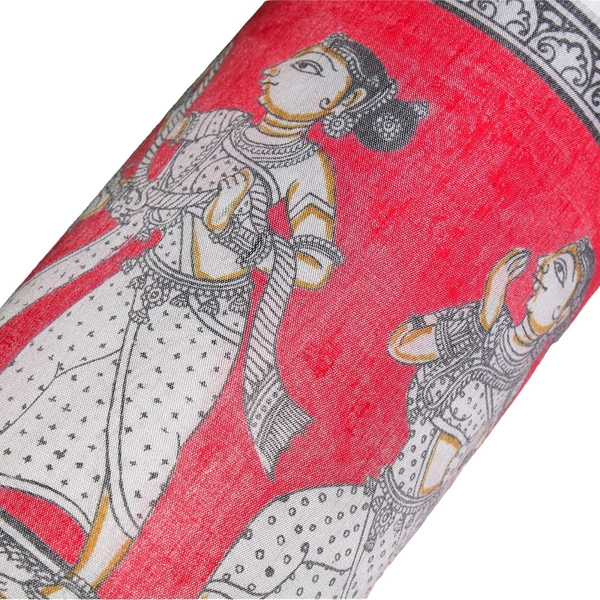  Lord Krishna Rasa Lila Pattachitra Painting - Length 7.87 Inch X Height 3.94
