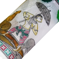  Painting Melodies of Joy Krishna’s Cows and Friends in Divine Music" - Length -7.87 Inch X Height 3.94