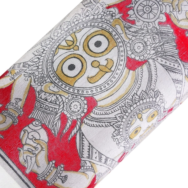 Lord Jagannath, Subhadra, and Balabhadra - Pattachitra Painting - Length -20 cm x Height -10 Cm