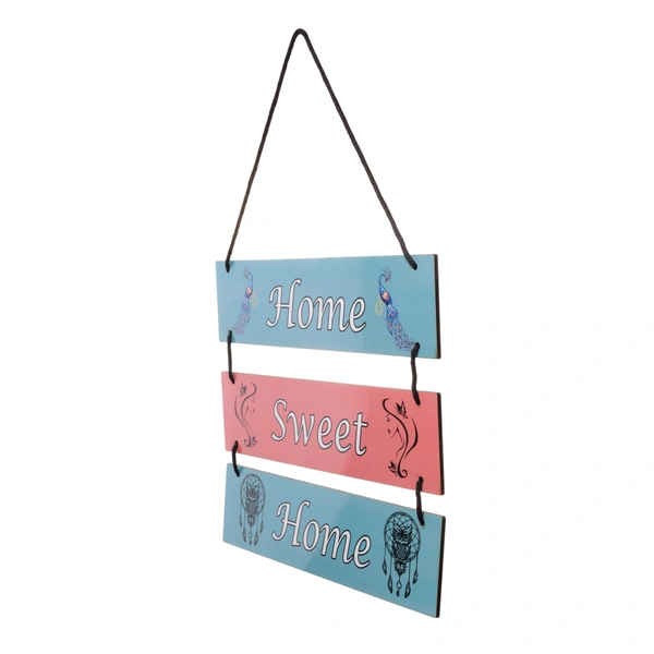 Palak  Saxena  Palak Saxena Decorative Wooden Printed Wall Hanger | Wall Decor for Living Room | Wall Hangings for Home Decoration | Bedroom Wall Decor | Wooden Wall Hangings Home.(Home Sweet Home) - 9 x 11 inches.