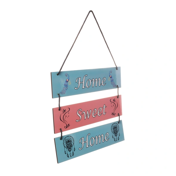 Palak  Saxena  Palak Saxena Decorative Wooden Printed Wall Hanger | Wall Decor for Living Room | Wall Hangings for Home Decoration | Bedroom Wall Decor | Wooden Wall Hangings Home.(Home Sweet Home) - 9 x 11 inches.