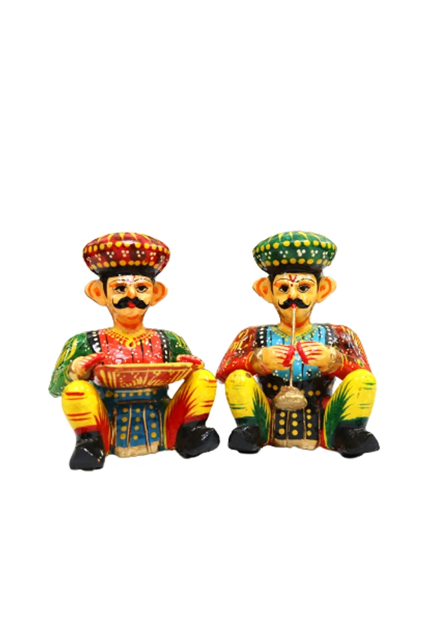Palak Saxena PALAK SAXENA Toys & Handicrafts,Handcrafted Indian Musicians, Decorative Indian Band Set Traditional Decorative Showpiece,