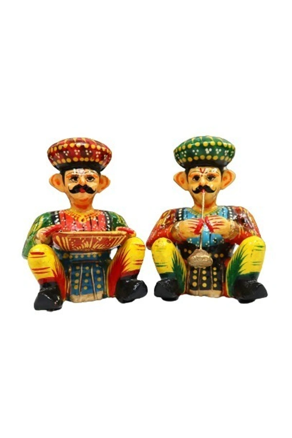 Palak Saxena PALAK SAXENA Toys & Handicrafts,Handcrafted Indian Musicians, Decorative Indian Band Set Traditional Decorative Showpiece,