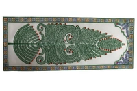 PALAK SAXENA Handmade designing tree (Leaf) Wall hanging Pattachitra Art Work on Tussar Silk for Home and Office Decoration Pattachitra painting Hand painted - 52L x 25W Centimeters