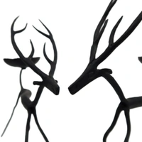 Palak Saxena Wrought Iron Reindeer Tea Light Candle Holders: Handcrafted Set of 2 for Housewarming Gifts