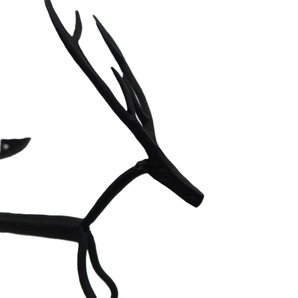 Palak Saxena Wrought Iron Reindeer Tea Light Candle Holders: Handcrafted Set of 2 for Housewarming Gifts
