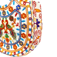 Palak Saxena Beautiful Rajasthani Ethnic Peacock Design Jhola Bag/Shoulder Handbags For ladies, Girls - 18x10x5 inch