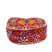 Palak Saxena Beautiful Rajasthani Ethnic Peacock Design Jhola Bag/Shoulder Handbags For ladies, Girls (magenta)) - 18x10x5 inch