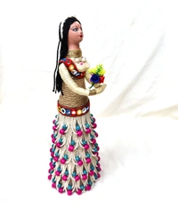  Eco-Friendly Jute Handmade Doll – Unique Artisanal Craft for Home Décor & Gift - 18*8 inch