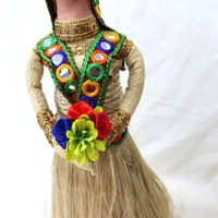 Charming Handcrafted Jute Doll – Eco-Friendly Rustic Décor Gift for Home & Festive Display  - 18 *8 inch