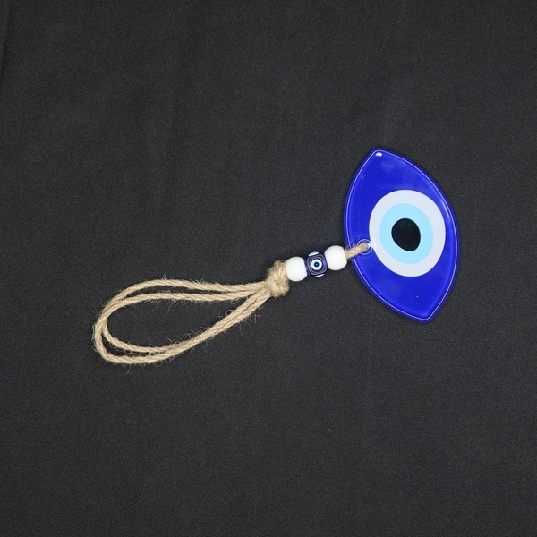 Palak Saxena Evil Eye Hanging for Home & Office – Protective Wall Décor for Positivity, Prosperity & Luck | Nazar Battu Charm for Entrance, Car & Workspace - Blue