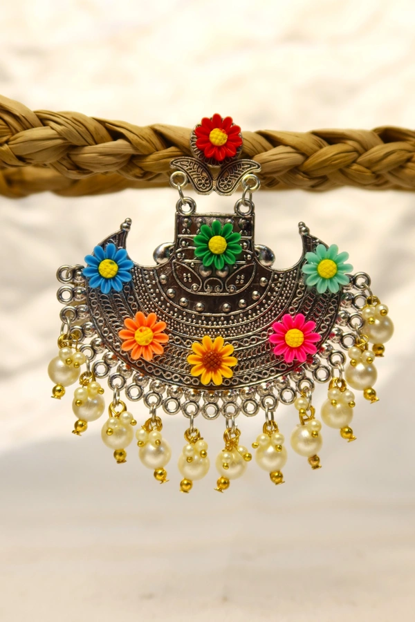 Boho Jhumka Jhumki Earrings For Women & Girls – Oxidised s For College, Gifting & Festive Look | Lightweight Fashion Danglers