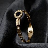 Artificial Golden Roman Numeral Kada Bracelet For Women & Girls | Stylish Bangle Design | Elegant Daily Wear Jewellery Gift