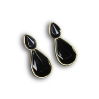 Bold & Beautiful Black Dangle Earrings – A Statement of Grace & Confidence