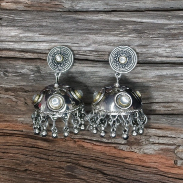 Elegant Silver Oxidized Ethnic Jhumka Earrings – Timeless Traditional jewellery for Women