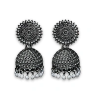  Timeless Beauty Floral Jhumka Earrings – Pearl Studded Traditional Oxidized jewellery