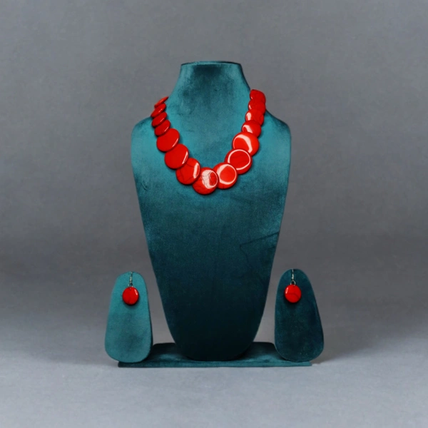 Elegant Tribal Multicolour Beaded Necklace Set – Traditional Ethnic jewellery for Women & Girls