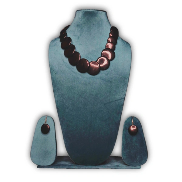Elegant Tribal Black Beaded Necklace Set – Traditional Ethnic jewellery for Women & Girls - Black