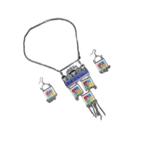 Timeless Beauty Traditional Oxidized Silver Necklace Set – Stylish Ethnic jewellery for Women