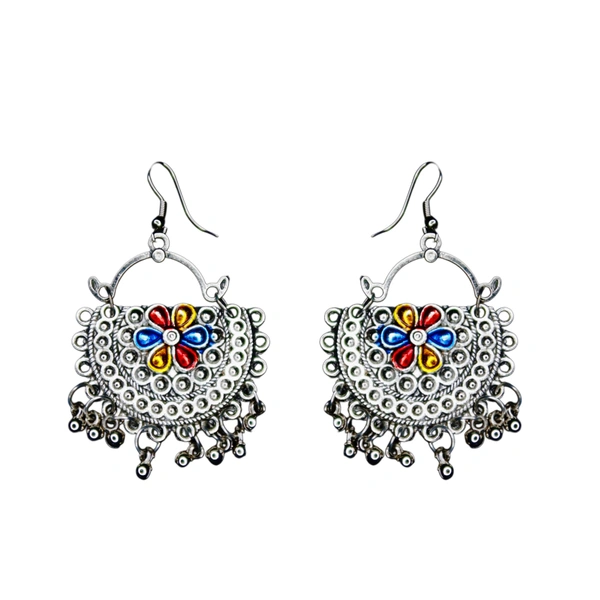 Timeless Beauty Traditional Oxidized Silver Necklace Set – Stylish Ethnic jewellery for Women