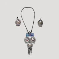 Timeless Beauty Traditional Oxidized Silver Necklace Set – Stylish Ethnic jewellery for Women