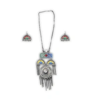 Timeless Beauty Traditional Oxidized Silver Necklace Set – Stylish Ethnic jewellery for Women