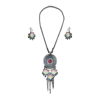 Timeless Beauty Traditional Oxidized Silver Necklace Set – Stylish Ethnic jewellery for Women