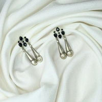 Graceful Oxidized Dangle Earrings with Pink Stone – Timeless Ethnic jewellery for Women