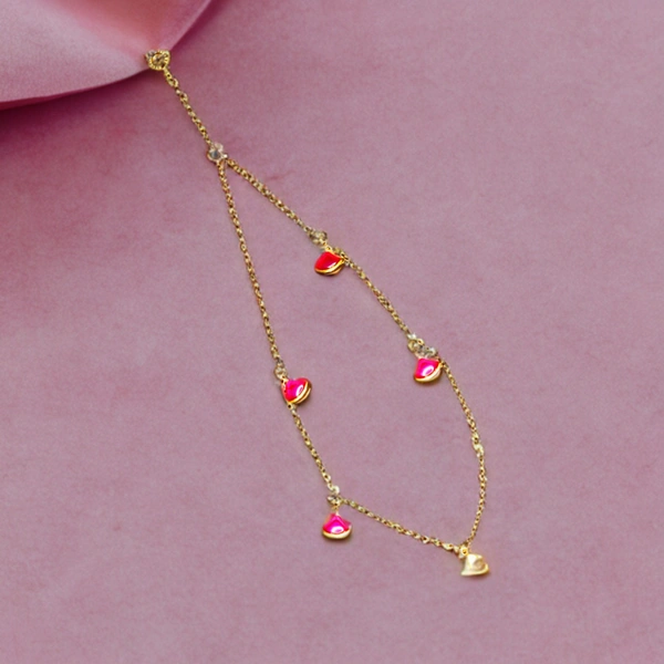 Graceful Adjustable Charm Bracelet – Stylish & Chic Wrist Jewellery for Women & Girls - Rose Bud Cherry