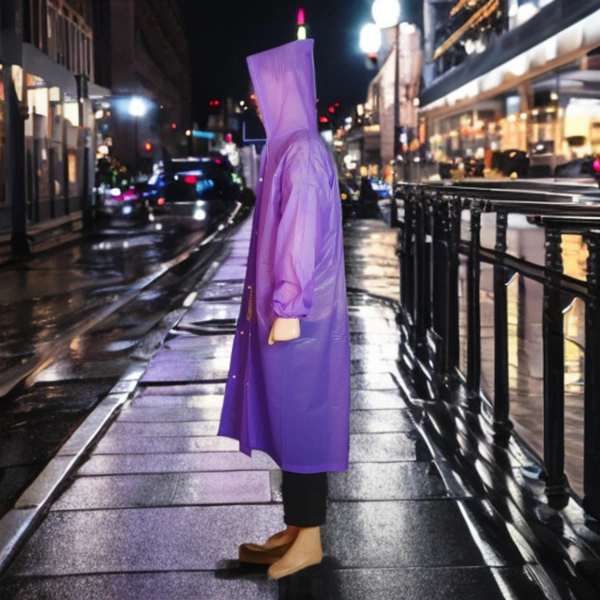 Unisex Waterproof Raincoat with Hood – Lightweight, Windproof & Durable for All-Weather Protection
