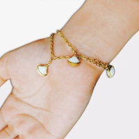 Graceful Adjustable Charm Bracelet – Stylish & Chic Wrist Jewellery for Women & Girls - Golden