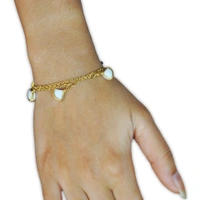 Graceful Adjustable Charm Bracelet – Stylish & Chic Wrist Jewellery for Women & Girls - Golden