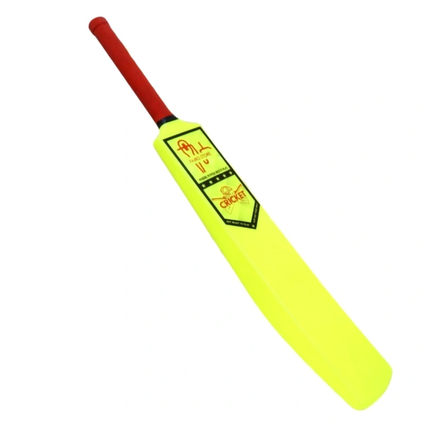 FAIRO.STORE Heavy Duty Plastic Cricket Bat, Full Size (34” X 4.5”inches) Premium Bat for All Age Groups – Kids/Boys/Girls/Adults (green) - 34 x 4.5 inches, Golden Fizz