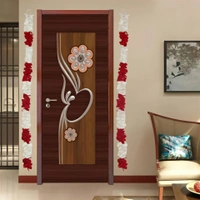 PALAK SAXENA Palak Saxena Handmade Red and White Door Hanging (Set of 2)| Attractive |Home Decorative | Antique| Handicraft Items| Wall Hanging | Wall Hanging|Toran |Latkan, - ‎4D x 10W x 197H Centimeters, red