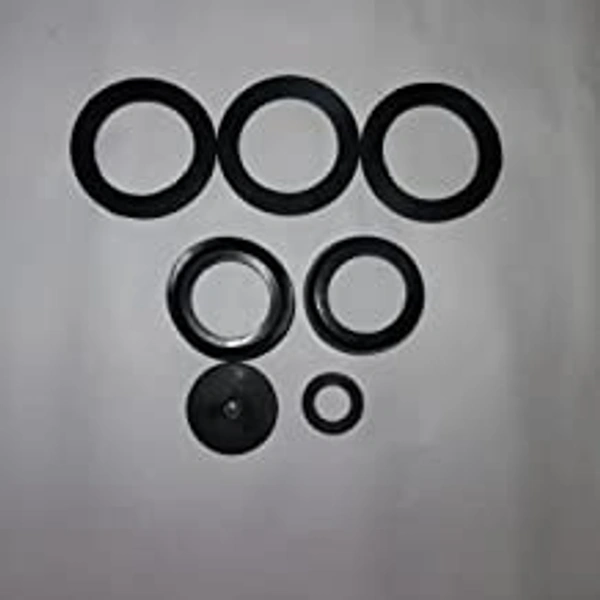 India mark II Handpump Spare Parts, Sealing Rings Rubber 3Pcs, Pump Bucket Rubber 2Pcs, Lower Wall/Rubber Seating Big 1Pc, Upper Wall/Rubber Seating 1Pc