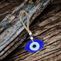 Palak Saxena Evil Eye Hanging for Home & Office – Protective Wall Décor for Positivity, Prosperity & Luck | Nazar Battu Charm for Entrance, Car & Workspace - Blue