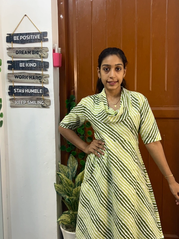 Cowl Neck Kurti
