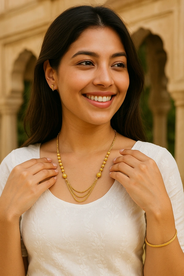 Namyara Gold Luxurious Multi-String Necklace
