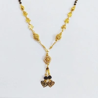 Namyara Golden Heart Diamond Mangalsutra Necklace
