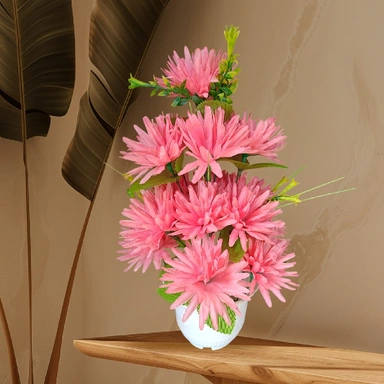 Artificial flowers with pot