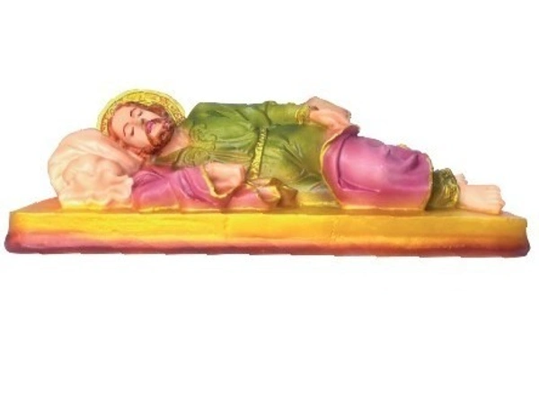 ST JOSEPH  POLY RESIN STATUE          ITEM  CODE- BB2407C - 8 INCH X 3 INCH, MULTICOLOUR