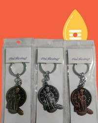 Sree Muruga Keychain - Metal Combo Pack - 3 Nos