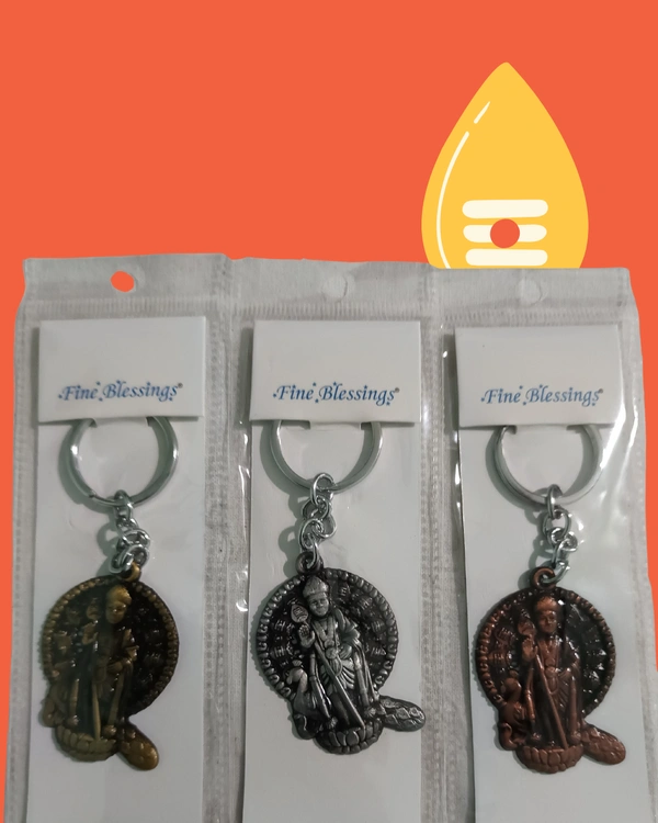Sree Muruga Keychain - Metal Combo Pack - 3 Nos