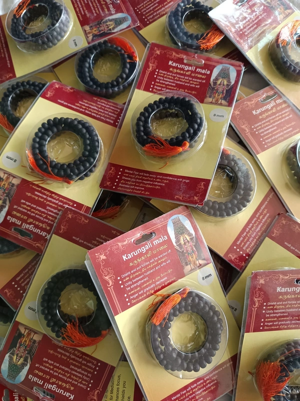 8 mm Karungali Mala + Dhan Yog Crystal Braclet Combo