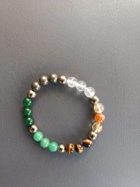 8 mm Karungali Mala + Dhan Yog Crystal Braclet Combo