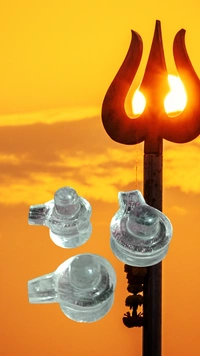 Spadika Shivalinga Jaladhari - 1inch size - 1 inch